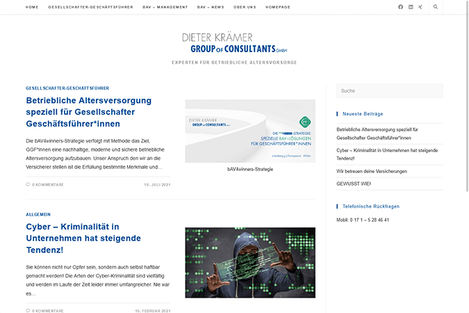 Beispiel Blogsystem